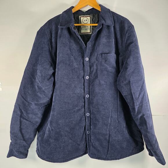Stitches & Rivets Denim Company S/R Men’s L Corduroy Jacket quilted shacket - Picture 2 of 13